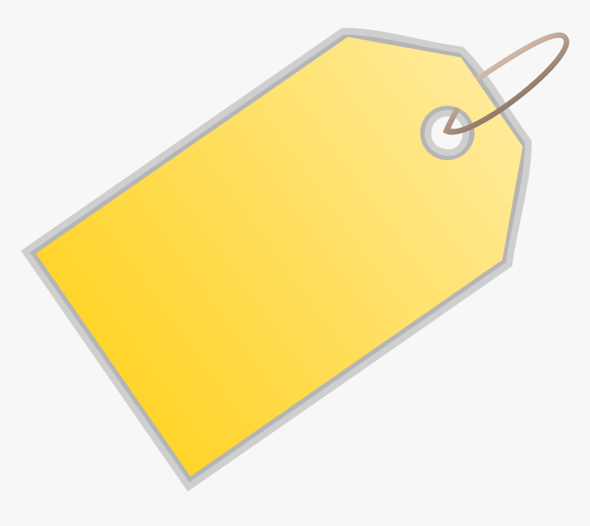 Yellow Blank Price Tag Png - Price Tag, Transparent Png, Free Download