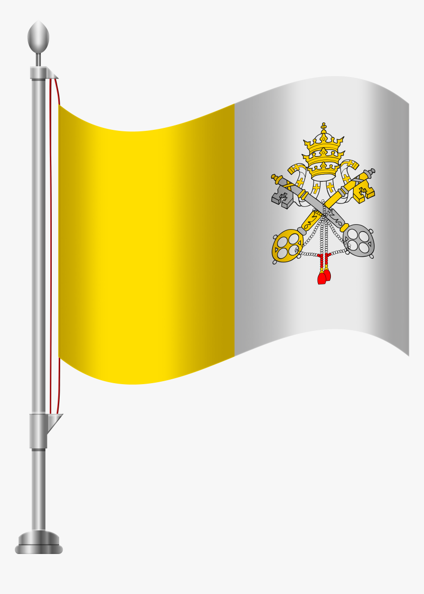 Vatican City Flag Png Clip Art Clipart Image - Dominican Republic Flag Clipart, Transparent Png, Free Download