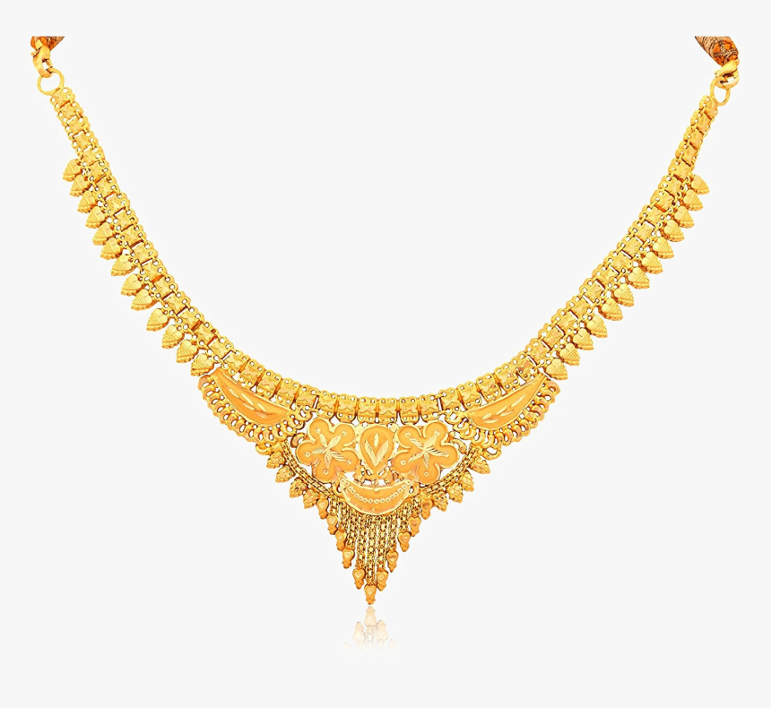 Gold Necklace Transparent Png - Golden Necklace With Price, Png Download, Free Download
