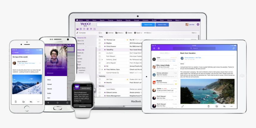 Yahoo Mail On Ipad, HD Png Download, Free Download