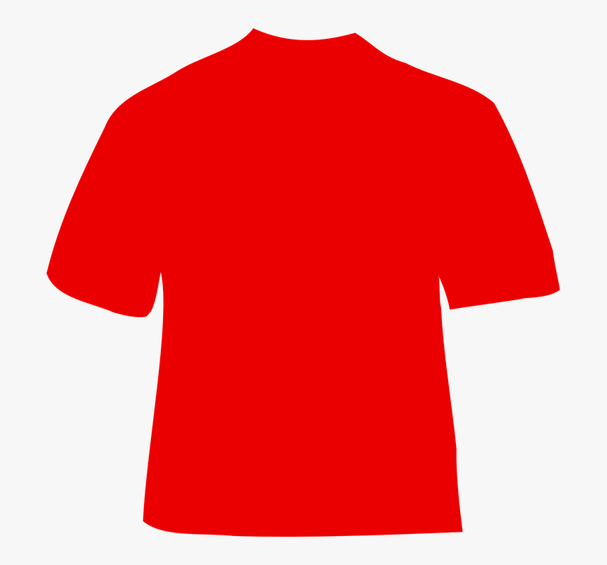 red plain shirt png