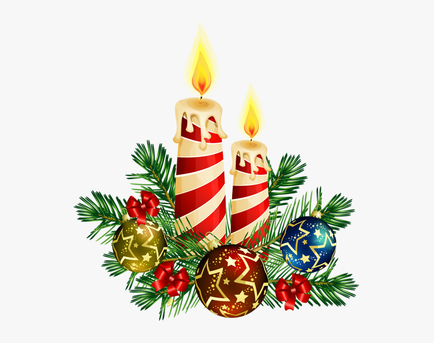 Candles Png Pic - Christmas Candles Clipart, Transparent Png, Free Download