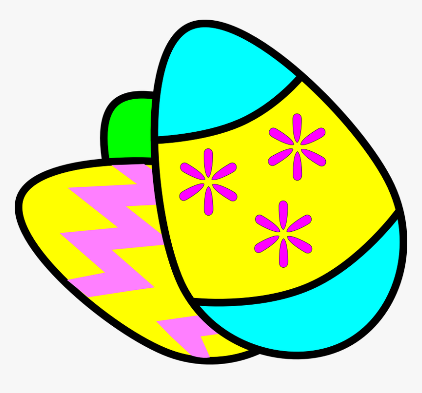 Easter Egg Eggs Celebration Tradition Traditional - Cartoon Easter Eggs Clipart, HD Png Download, Free Download