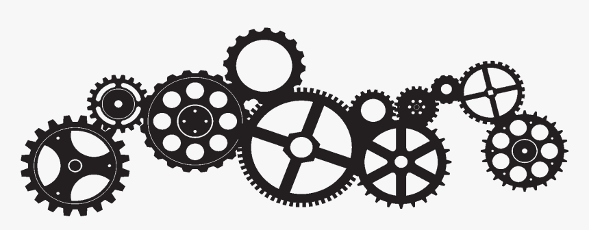 Gears On A Wall , Png Download - White Gears Clipart Transparent Background, Png Download, Free Download