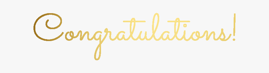 Congratulations Png Images - Gold Congratulations Png Transparent, Png Download, Free Download