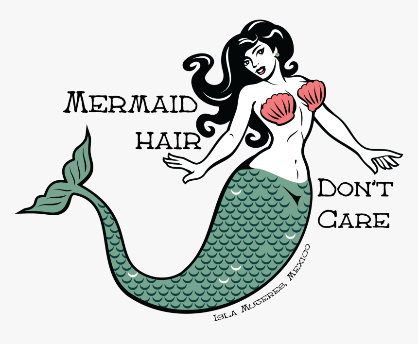 Transparent Woman Pulling Hair Out Clipart - Traditional Mermaid Tatto, HD Png Download, Free Download