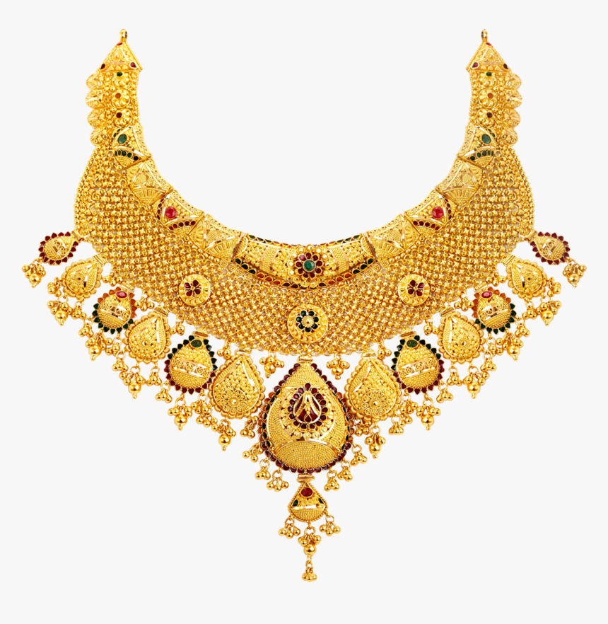 Download Gold Necklace Png Transparent - Png Jewellers Necklace Designs, Png Download, Free Download