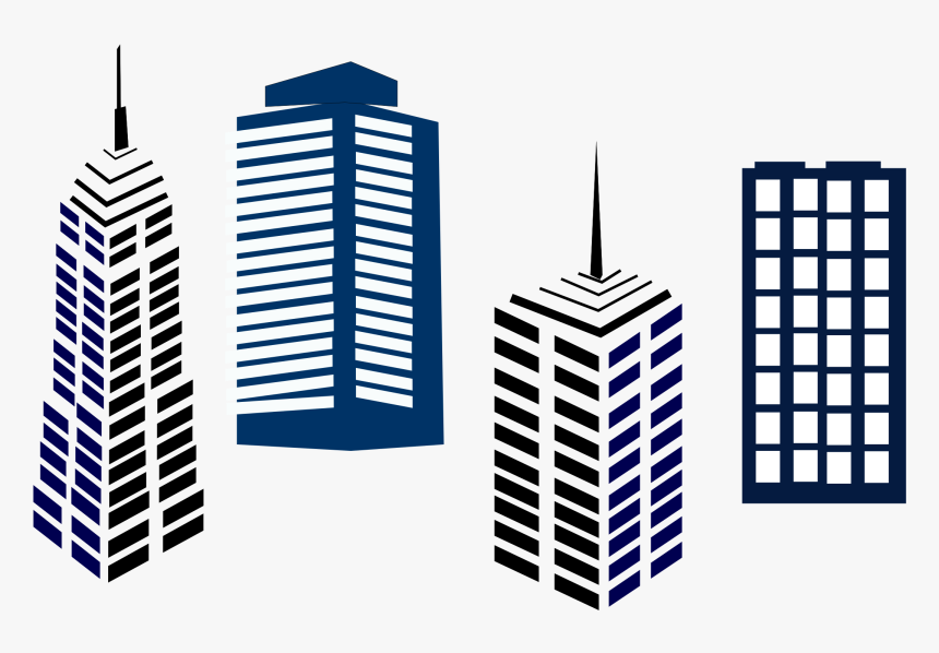 Office Building Clipart Black And White Png - Chicago, Transparent Png, Free Download