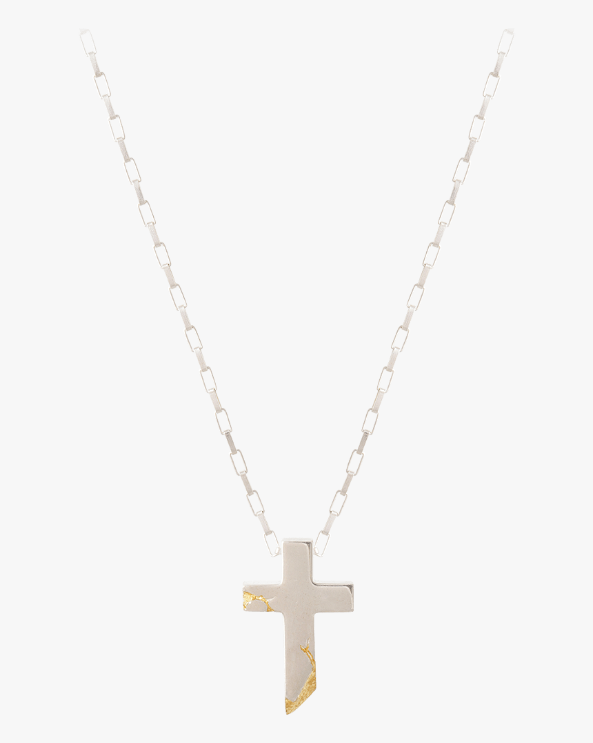 Buy Cracked Gold Cross Necklace And Fast Friends Necklace - Friends Necklace Download, HD Png Download, Free Download