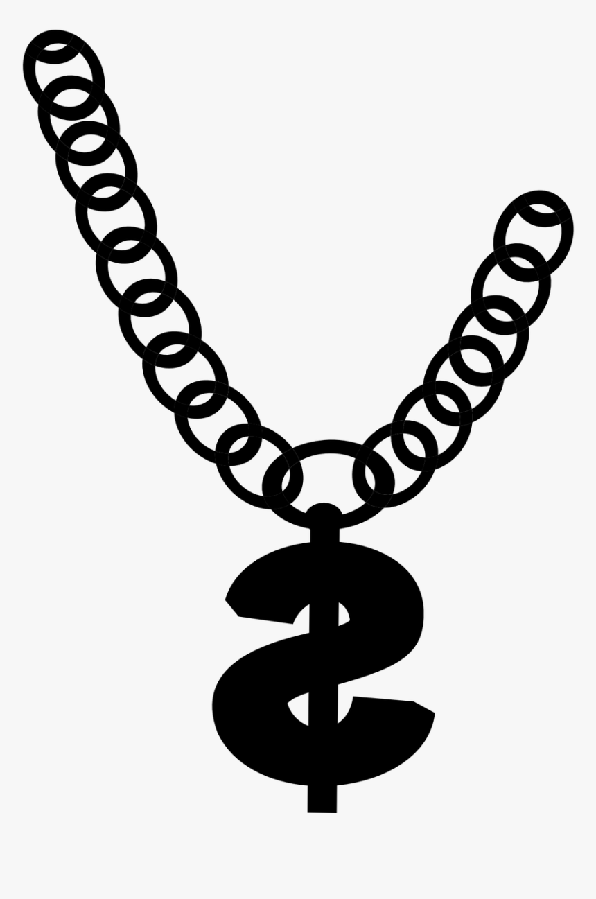 Necklace Bracelet Chain Jewellery Pendant Free Transparent - Chain Images Black And White, HD Png Download, Free Download