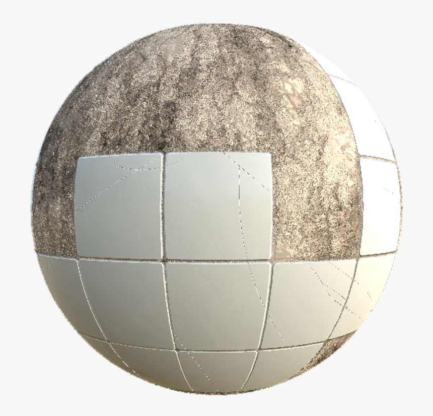 Scratched Missing Tiles - Sphere, HD Png Download, Free Download