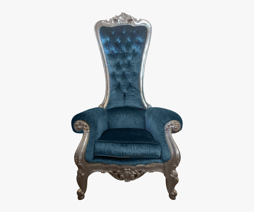 King Chair Png - Princess Chair Png Blue, Transparent Png, Free Download