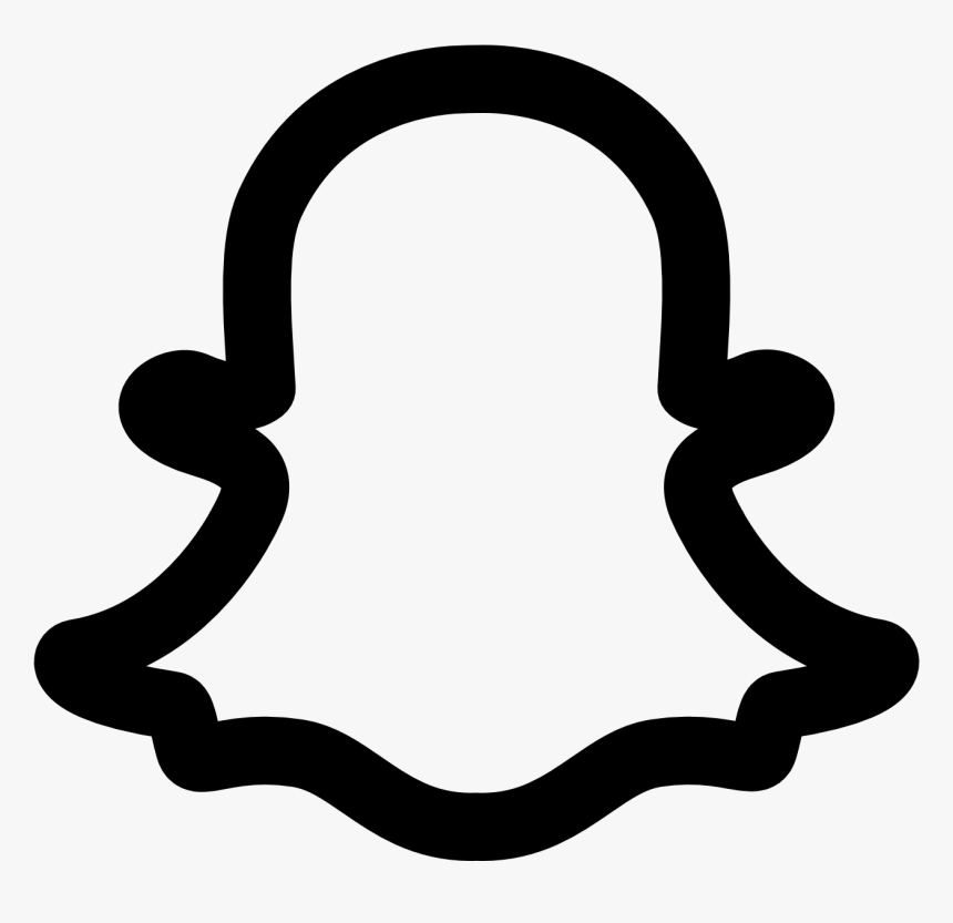 Snapchat Logo Outline Png Hd - Snapchat Icon Transparent Background, Png Download, Free Download