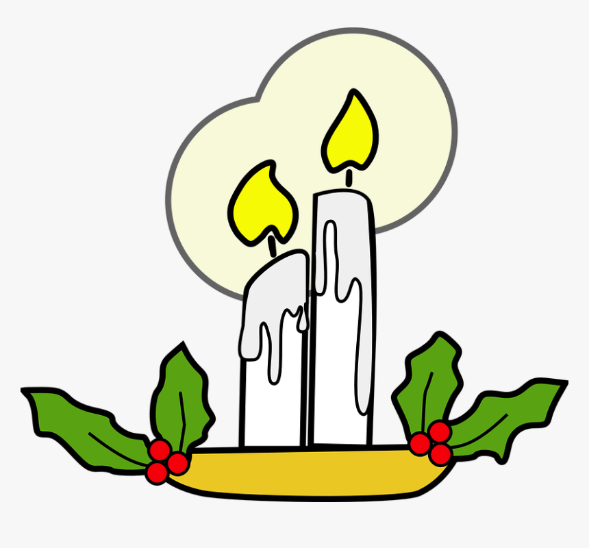 Candle Light Svg Clip Arts - Christmas Candles Clip Art, HD Png Download, Free Download