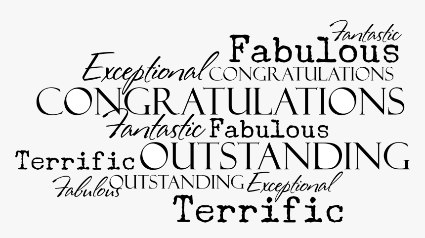 Congratulations Congrats Clip Art Clipart Free Panda - Calligraphy, HD Png Download, Free Download