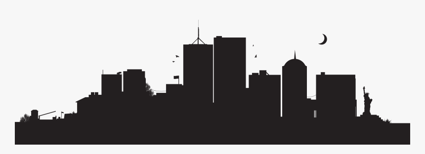 Download Building Silhouette Png - City Skyline Silhouette Png, Transparent Png, Free Download