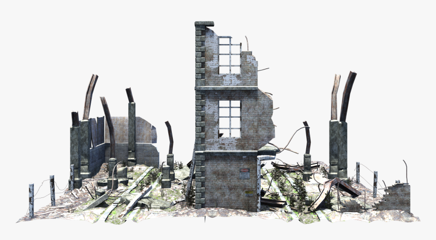 Ruined Building Png - Destroyed Building Png, Transparent Png, Free Download