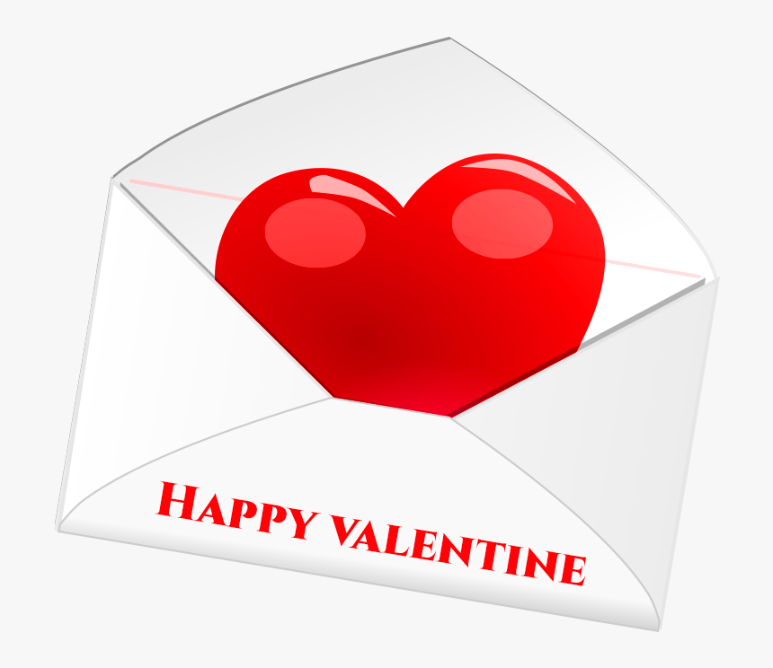 Happy Valentine"s Day Png Letter Transparent - Heart, Png Download, Free Download