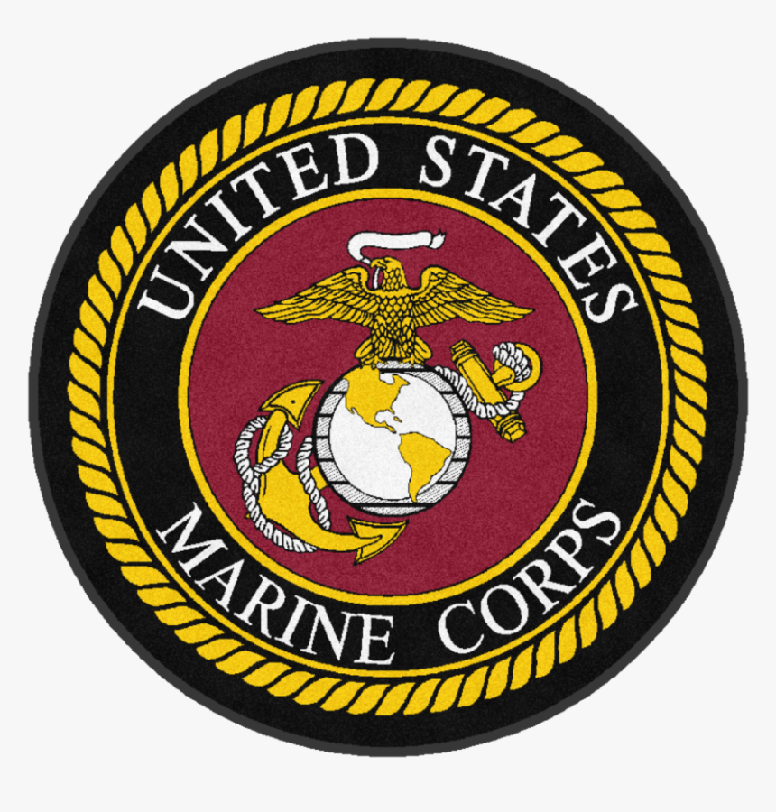 Us Marines Round Logo Rug - High Resolution Marines Logo, HD Png Download, Free Download