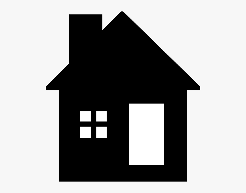 House Free Content Clip Art - Home Clipart Black, HD Png Download - kindpng