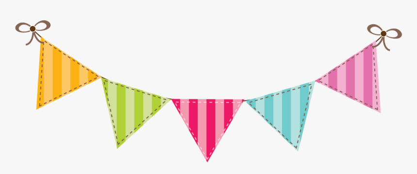 Clip Art Birthday Banner Clipart - Transparent Background Pennant Banner Clipart, HD Png Download, Free Download