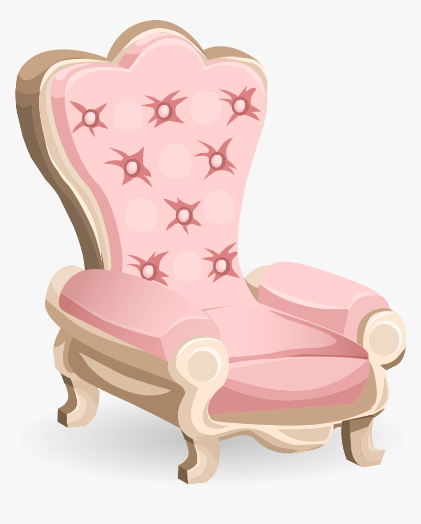 Pink Royal Chair From Glitch - Pink Chair Clipart, HD Png Download, Free Download