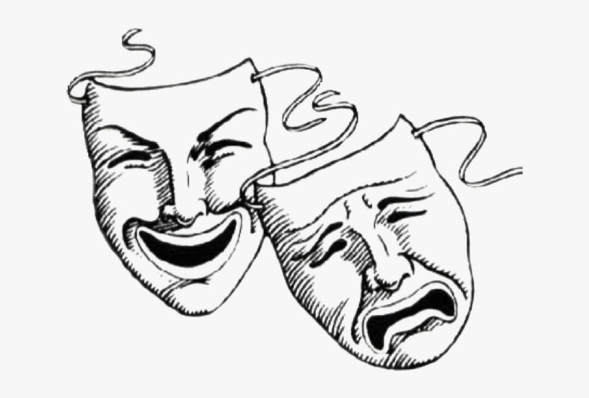 Laugh Now Cry Later Masks Tattoo Clipart , Png Download - Good Times Bad Times Face, Transparent Png, Free Download