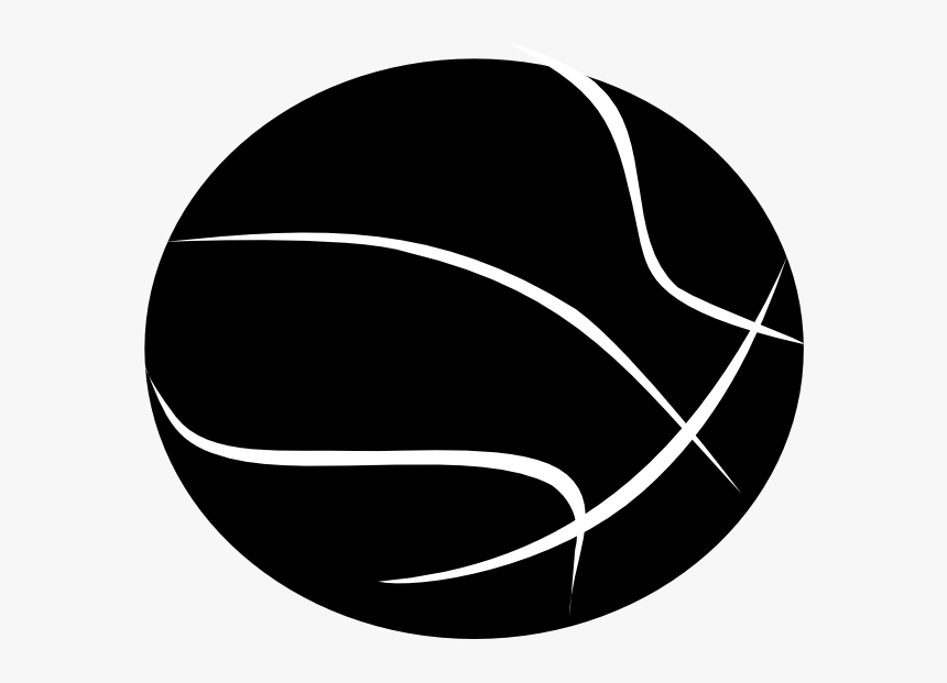 Basketball Black And White Basketball Net Black And - White Basketball Outline Png, Transparent Png, Free Download