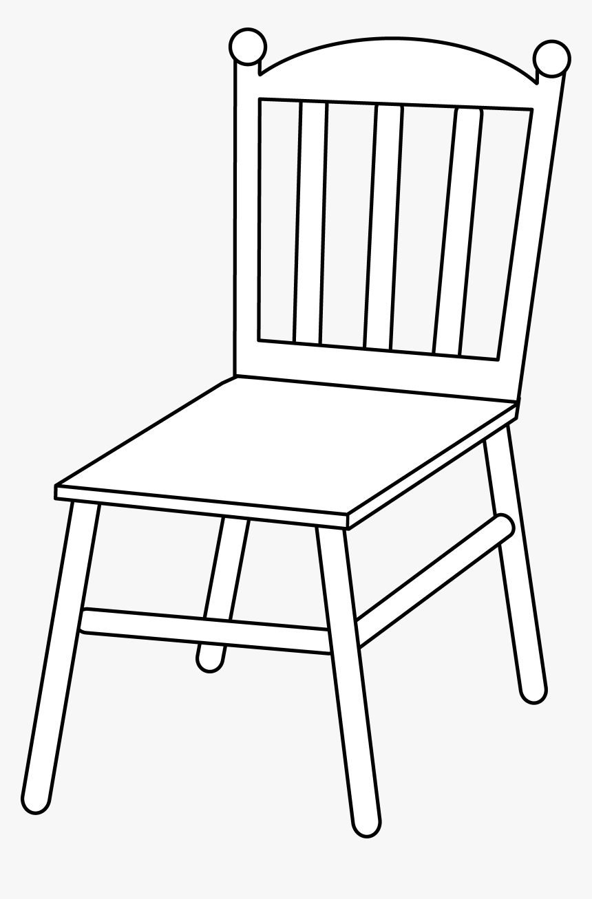 Chair Line Art Chair Clipart Black And White Png Transparent Png Kindpng