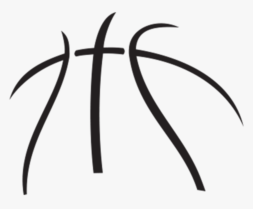 Basketball Black And White Basketball Black And White - Basketball Outline Clipart, HD Png Download, Free Download