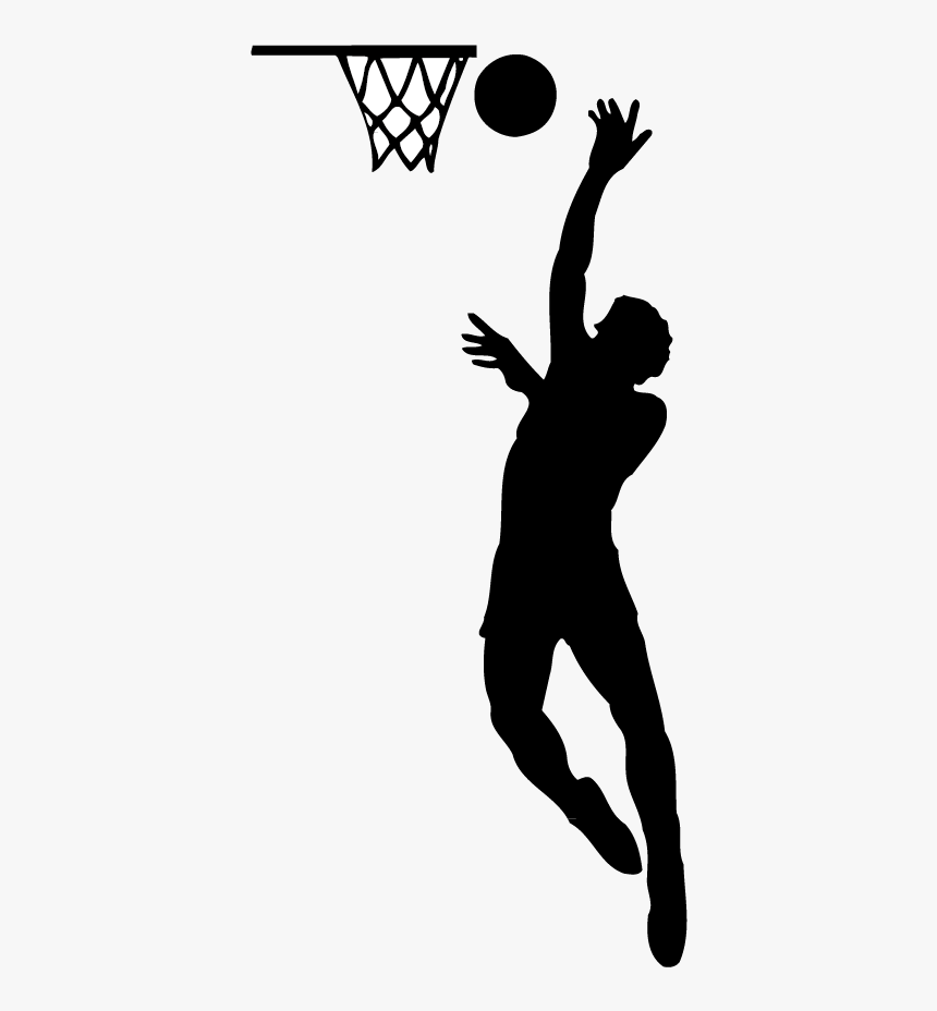 Basketball Silhouette T-shirt Player Sneakers Sport - Slam Dunk Icon Basketball, HD Png Download, Free Download