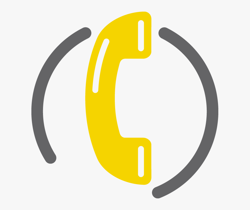 Telephone Icon - Yellow Phone Logo Png, Transparent Png, Free Download