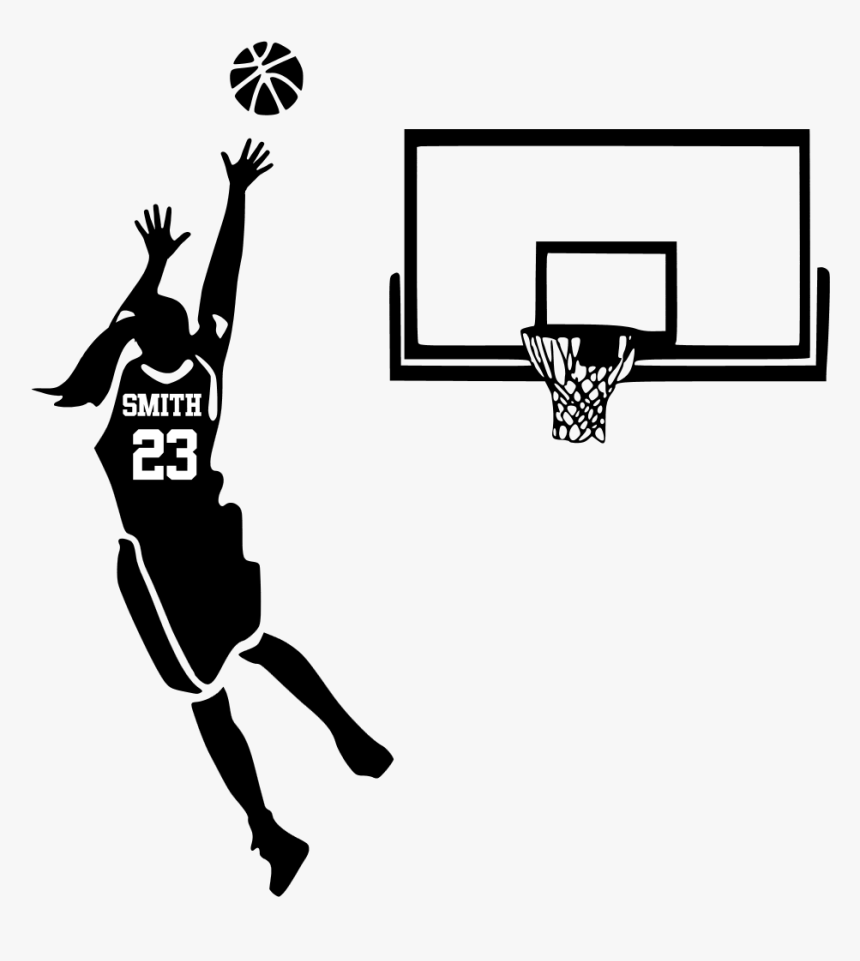 girl basketball player clipart shooting