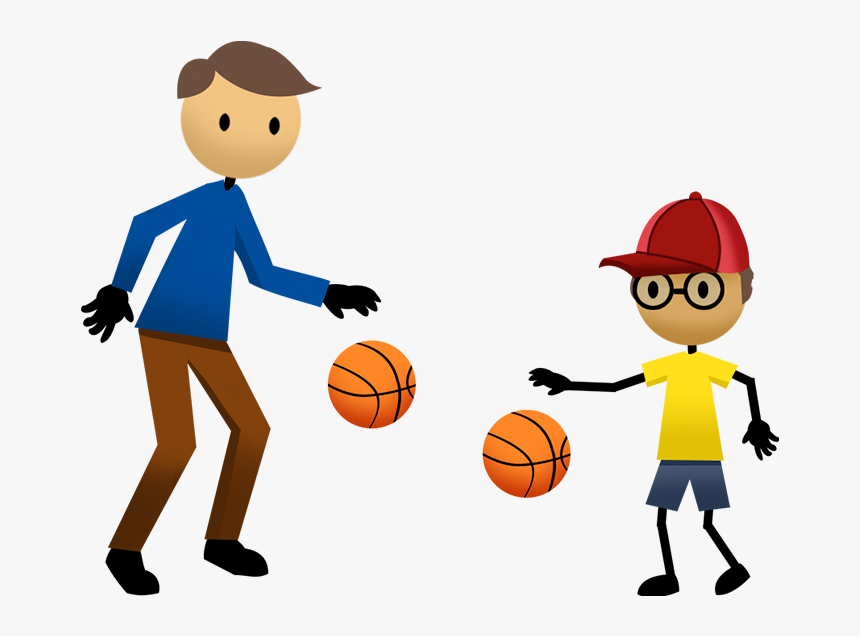 Basketball Dribbling Clip Art, HD Png Download, Free Download