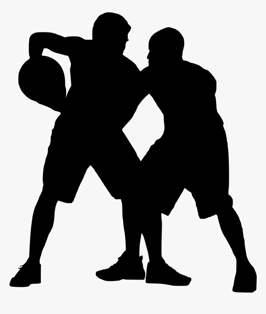 Silhouette, Basketball Player, Nba, Basketball Court - Basketball Players Silhouette Png, Transparent Png, Free Download