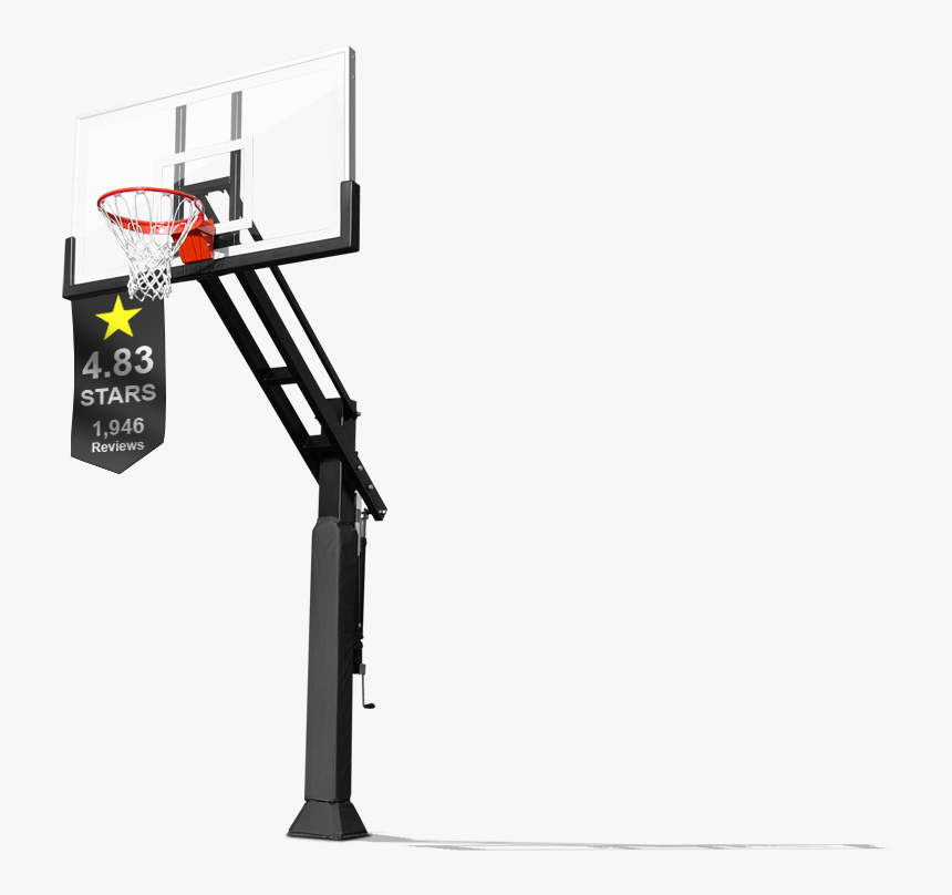 Transparent Basketball Goal Clipart Black And White - Anatomy Of A Basketball Hoop, HD Png Download, Free Download