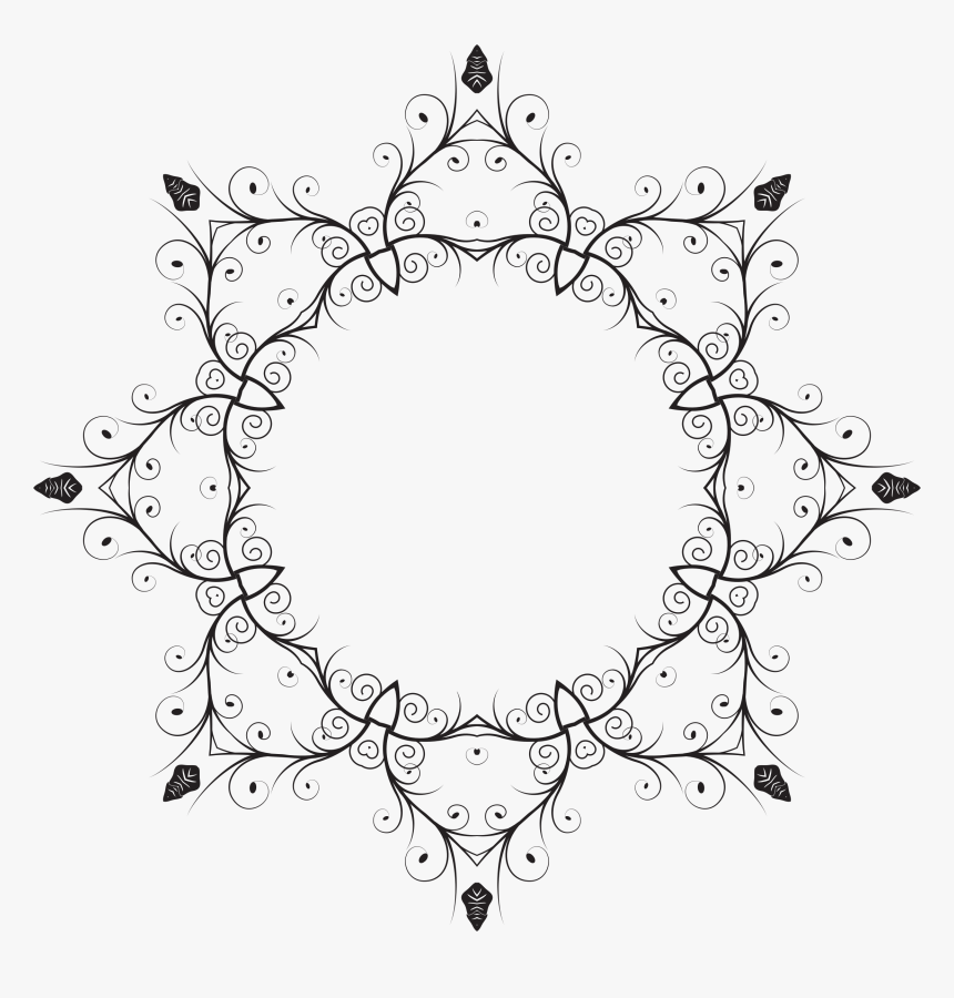 Glass Png - Round Flourish Png, Transparent Png, Free Download