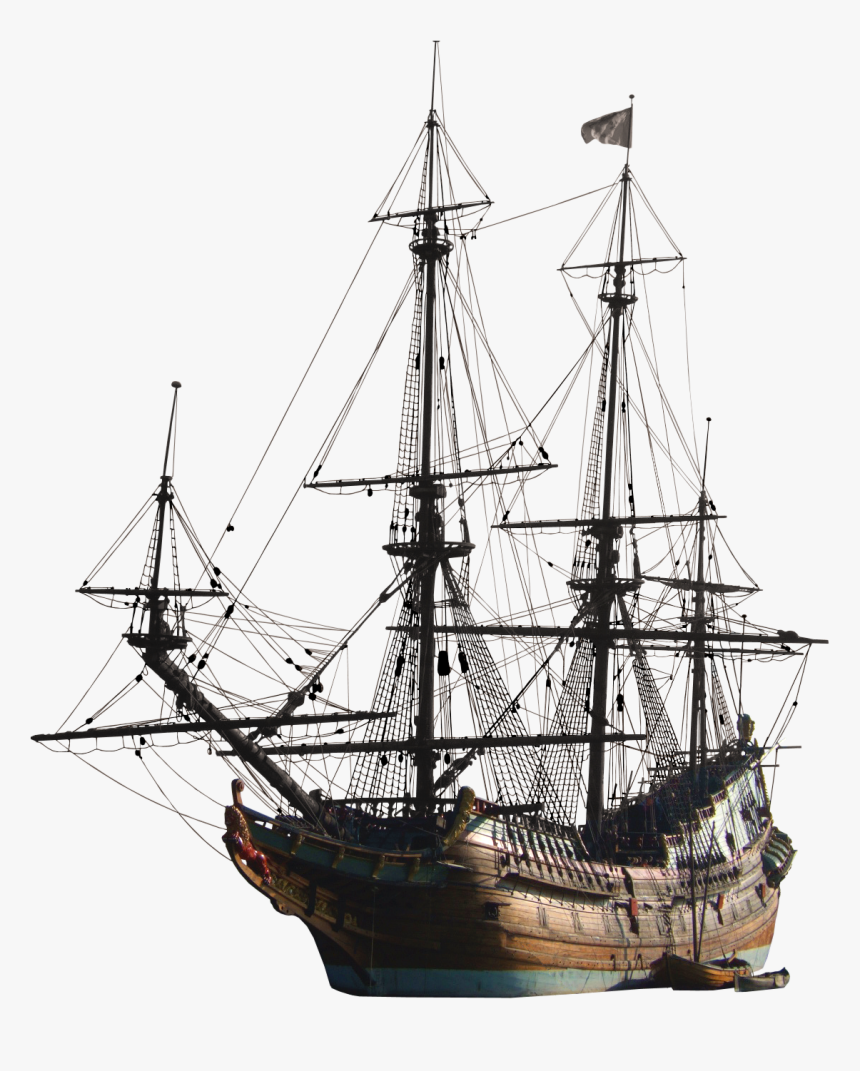 Ancient Sailing Ship - Pirate Ship Png, Transparent Png, Free Download