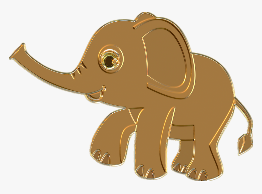 Download Free Elephant Png Transparent Images Transparent - Animal Gold Png, Png Download, Free Download