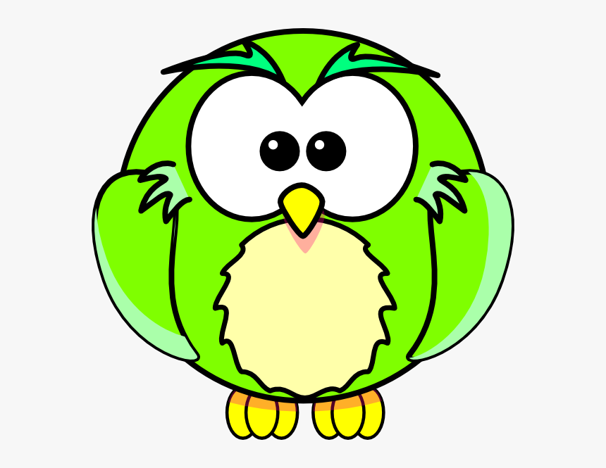Green Owl Svg Clip Arts - Printable Cartoon Coloring Book, HD Png Download, Free Download