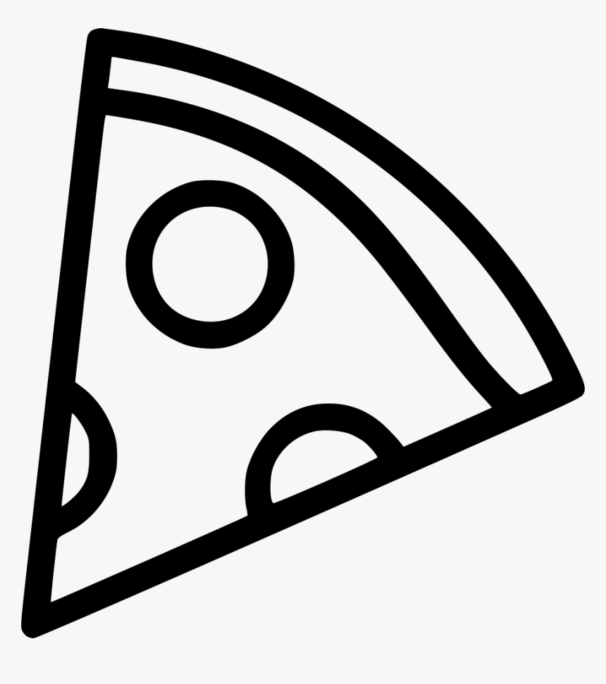 Pizza Slice Png - Slice Of Pizza Clipart Black And White, Transparent Png, Free Download