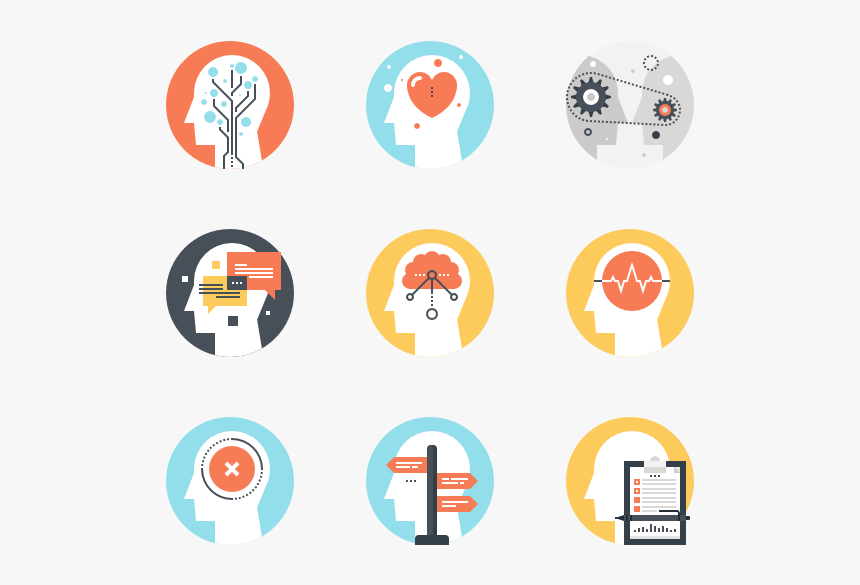 Thinking And Brain Activity - Brain Icons Png, Transparent Png, Free Download