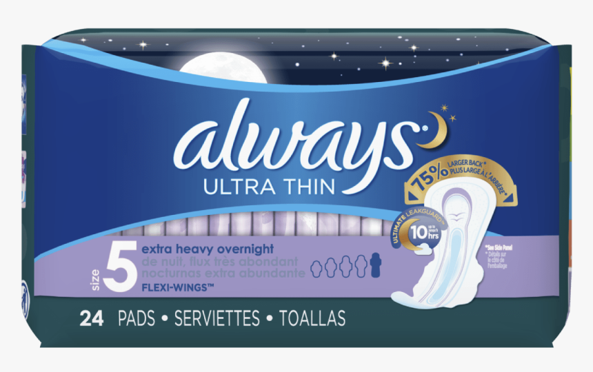 Always Maxi Pads Overnight, HD Png Download, Free Download