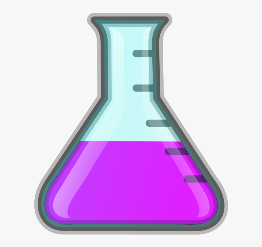 Laboratory Flasks Chemistry Experiment Science Project - Science Bottle Cartoon, HD Png Download, Free Download