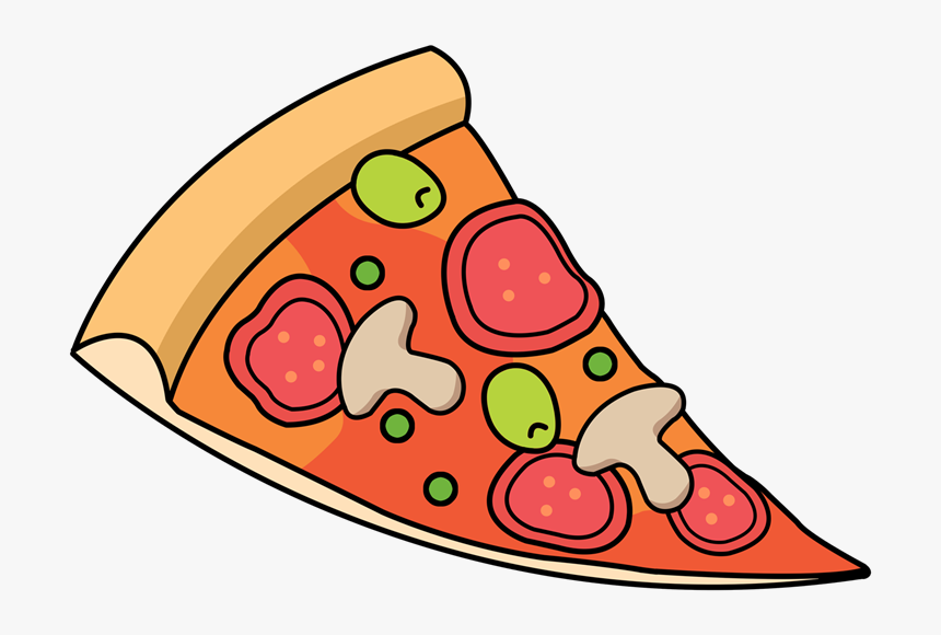 Pizza Clipart Sketch Slice - Free Clipart Pizza, HD Png Download, Free Download