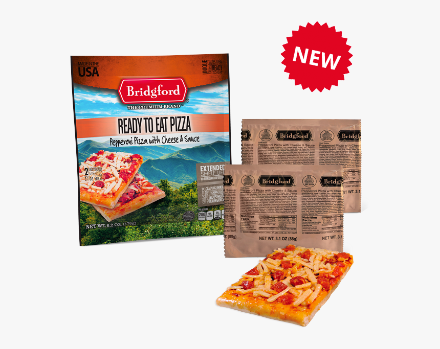 Transparent Cheese Pizza Clipart - Bridgford Mre Pizza, HD Png Download, Free Download