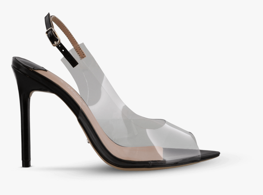 Clear Black Patent Heels, HD Png Download, Free Download