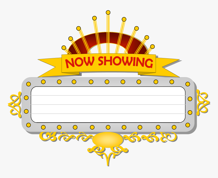 28 Collection Of Now Showing Clipart - Movie Marquee Clipart, HD Png Download, Free Download