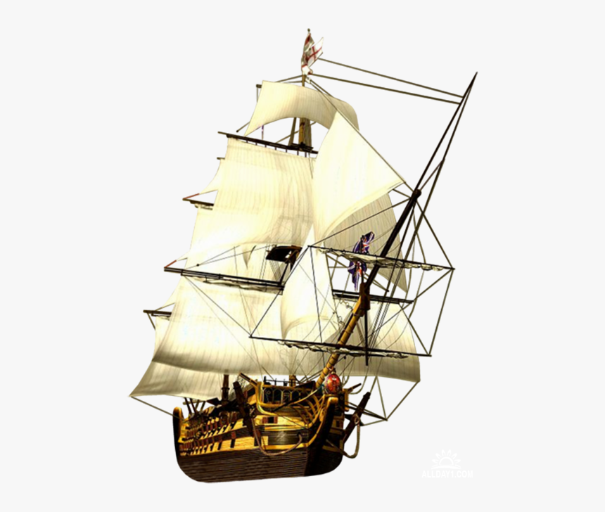Ship Piracy Boat - Pirate Ship Transparent Background, HD Png Download, Free Download