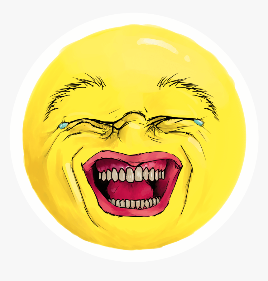 Crying Laughing Emoji Png - Realistic Laughing Crying Emoji, Transparent Png, Free Download